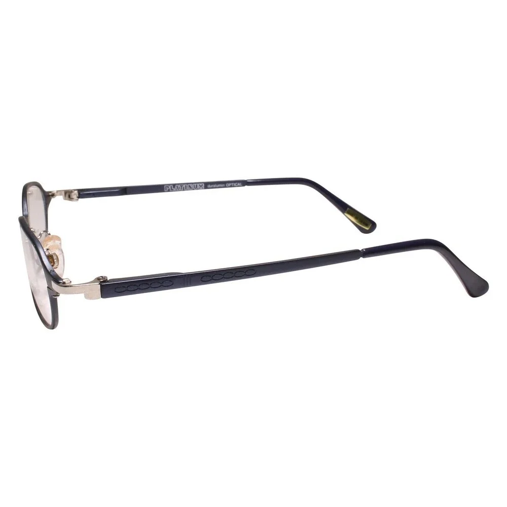 High-End  Optical Rectangle Clear Lens Glasses Optical Frame Blue